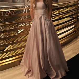 strapless banquet dress size 3